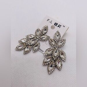 Silver Crystal Earrings